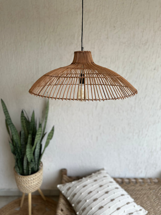 Sunshade Rattan Pendant Lampshade - TESU