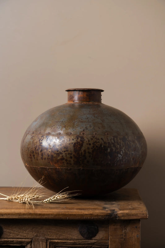 Antique Iron Brown Pot galvanize finish TESU