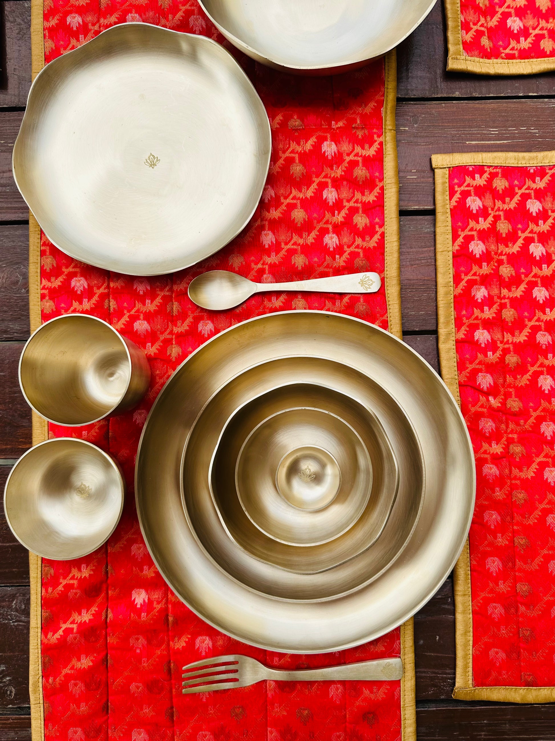 Exotic Kansa Dinnerware -58 Pieces - TESU