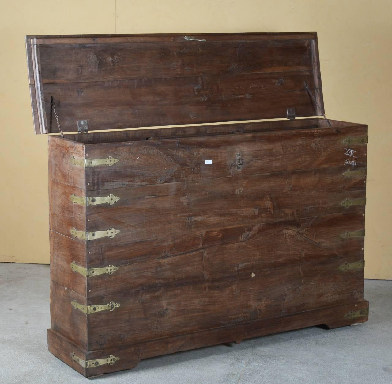 Antique Wooden Console Box - TesuCabinets & Storage
