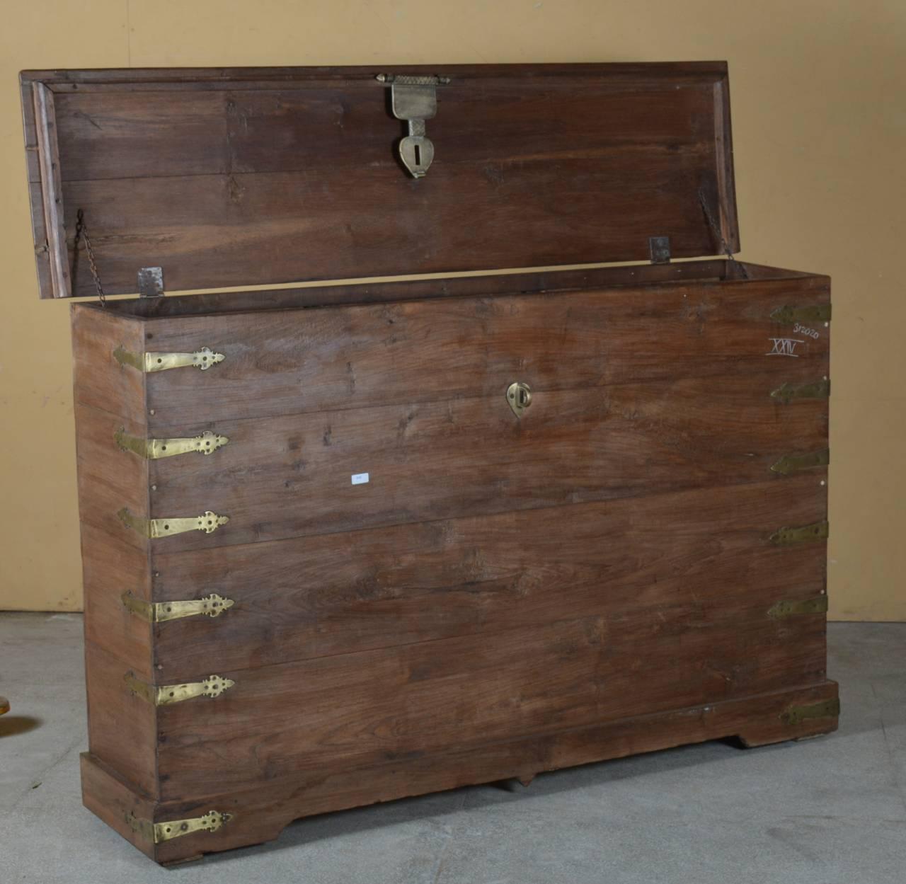 Antique Wooden Console Box - TesuCabinets & Storage