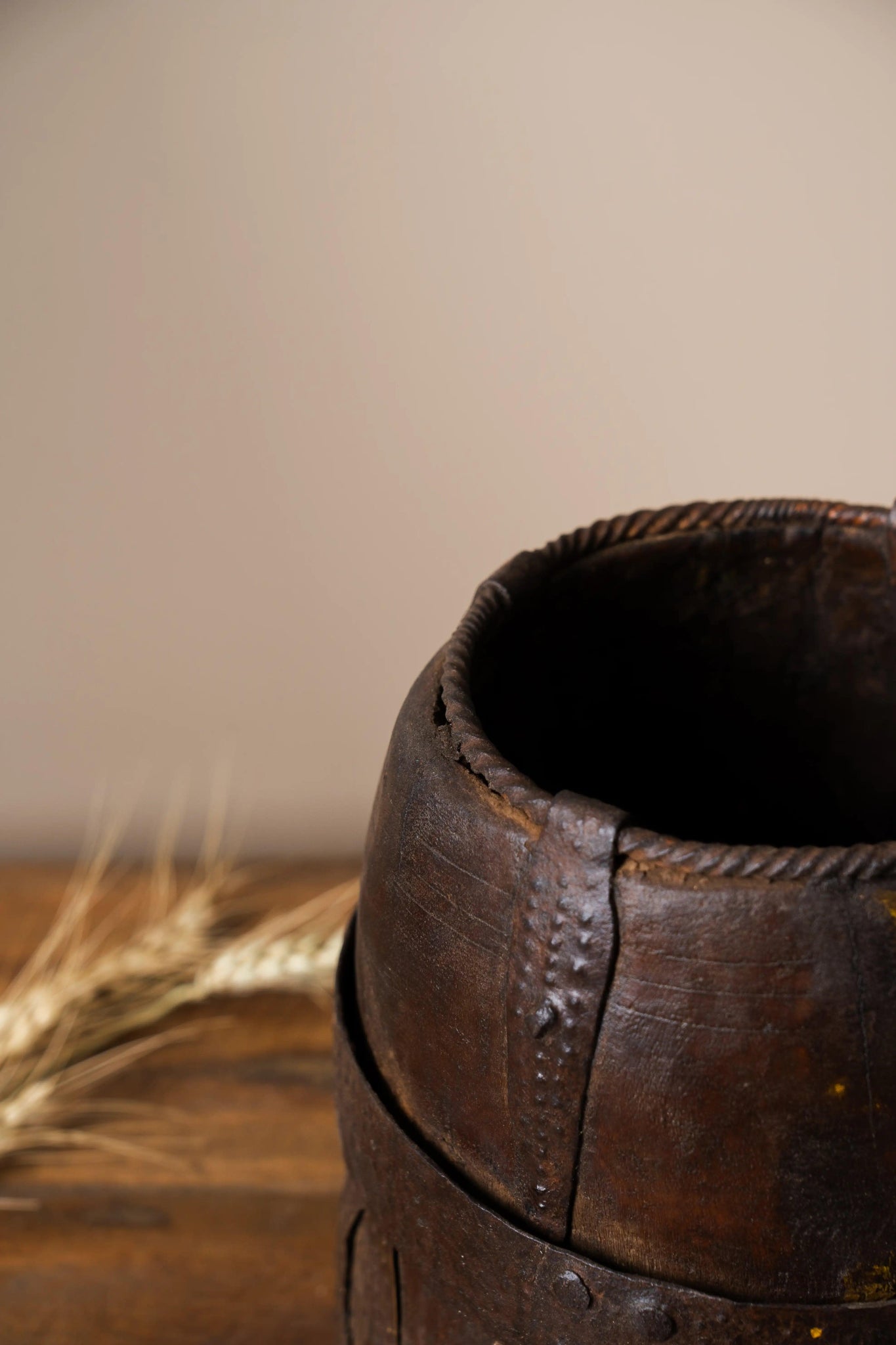 Antique Wooden Tumbler - TesuWooden Pot