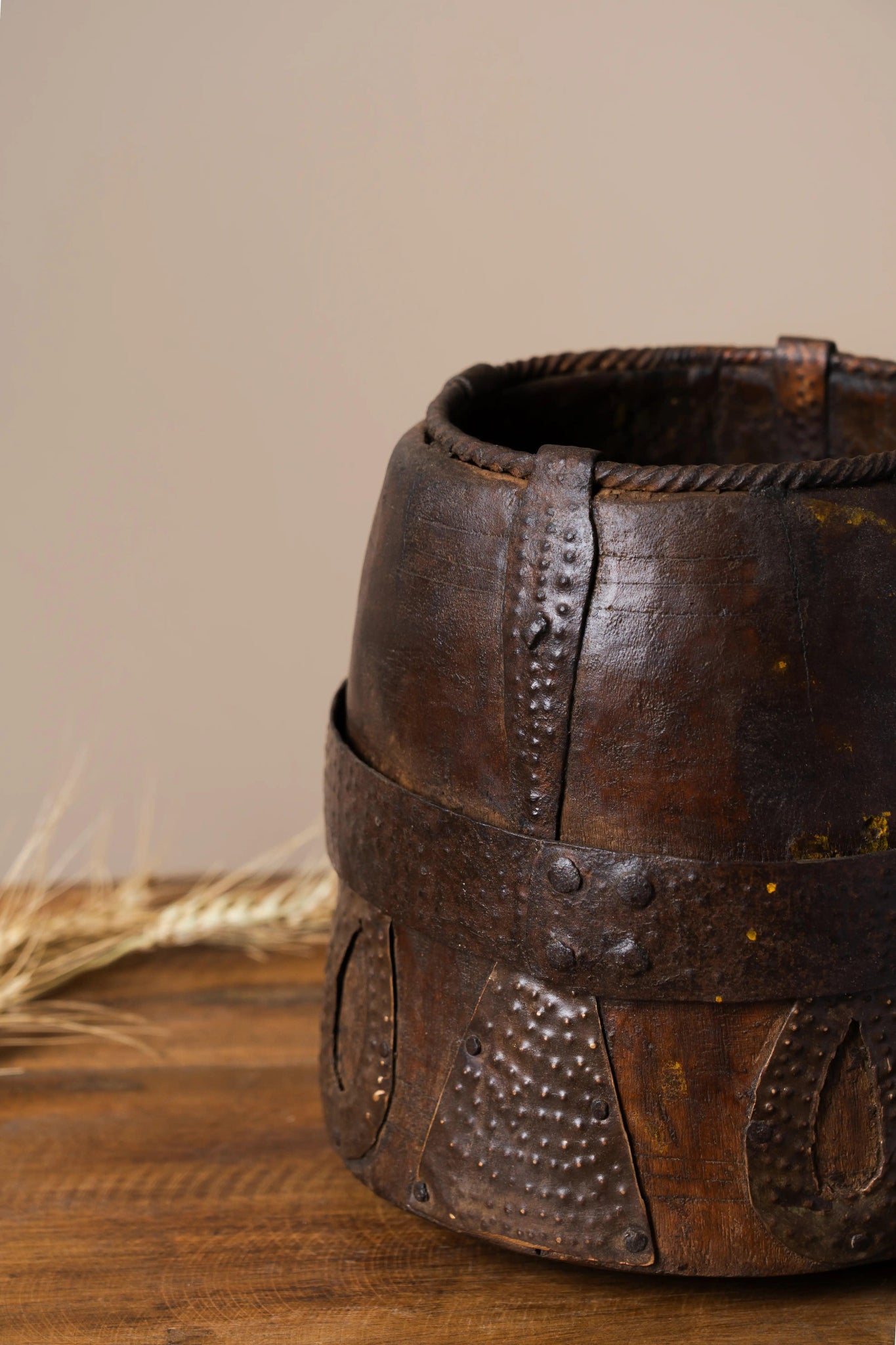 Antique Wooden Tumbler - TesuWooden Pot