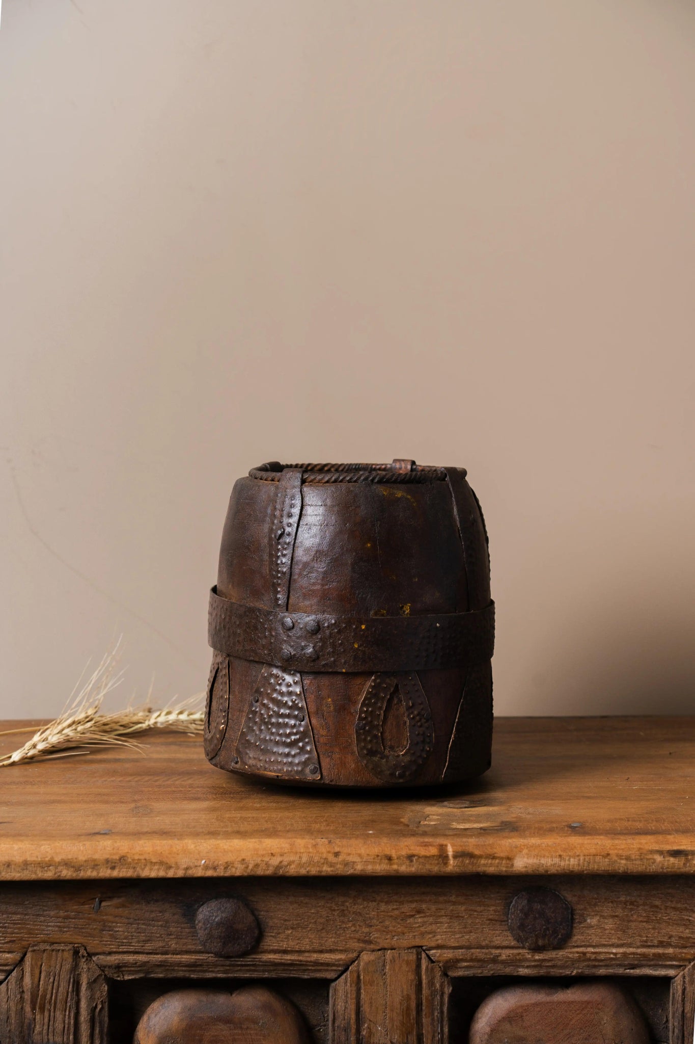 Antique Wooden Tumbler - TesuWooden Pot
