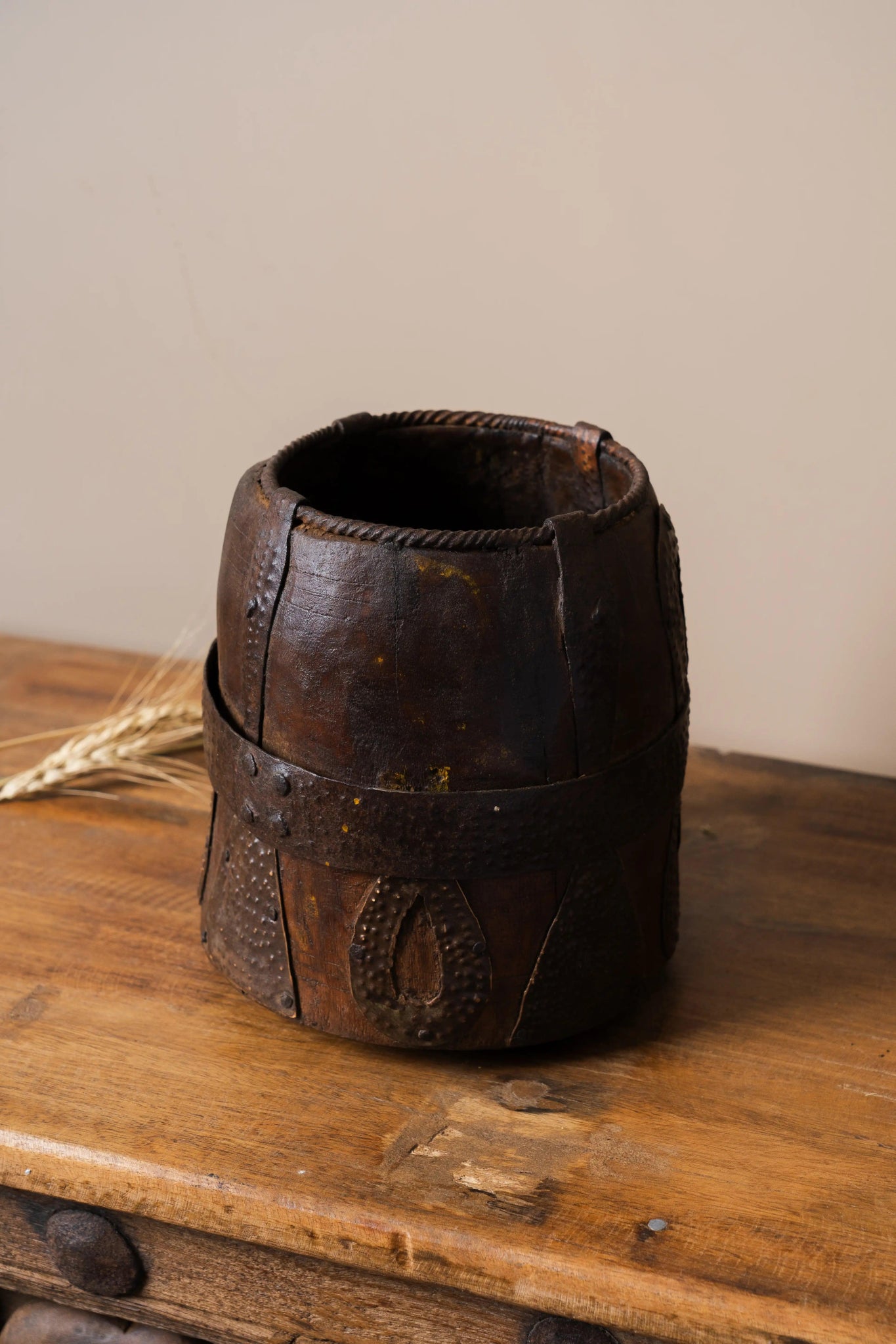 Antique Wooden Tumbler - TesuWooden Pot