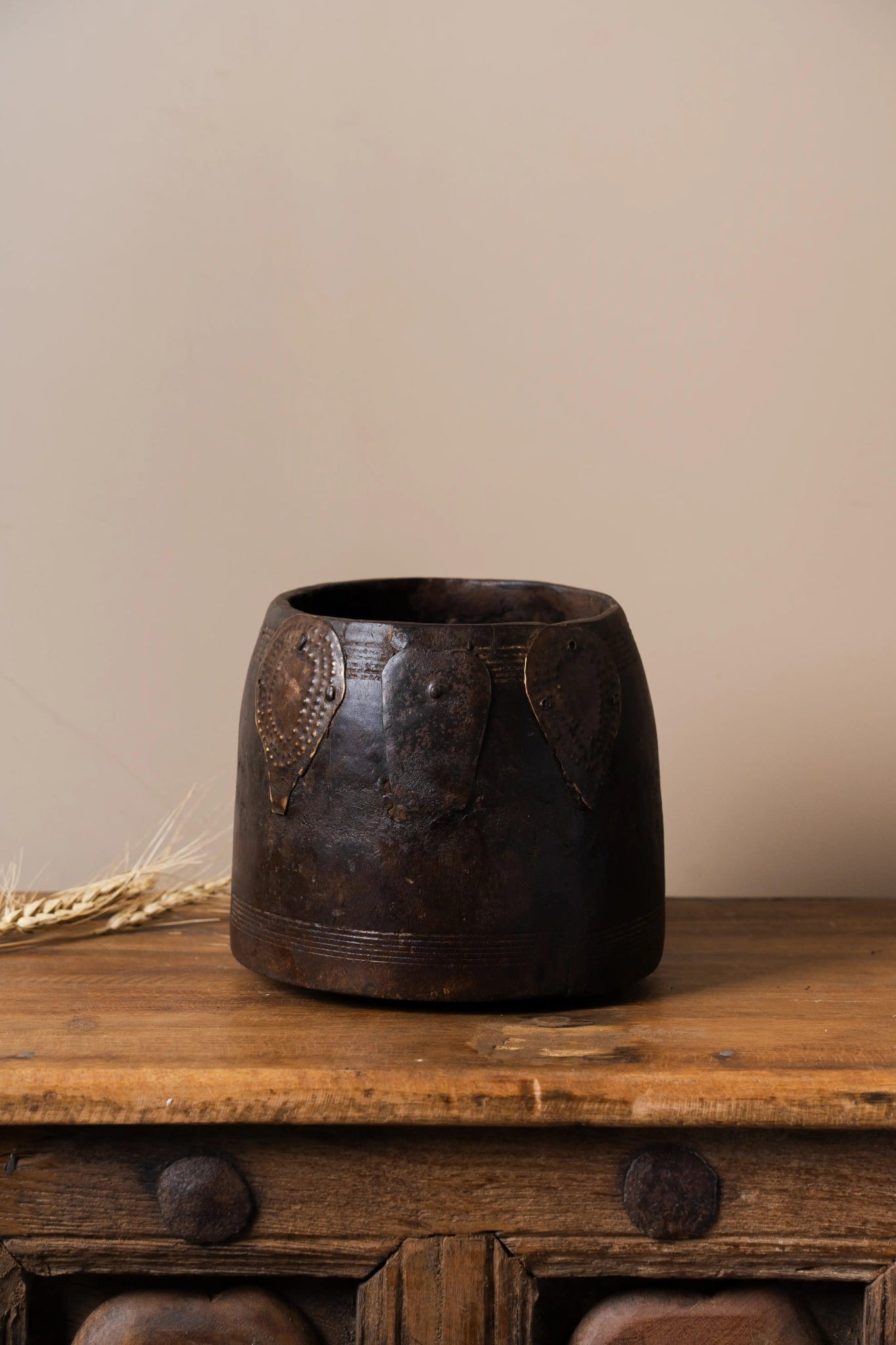 Antique Wooden Tumbler - TesuWooden Pot