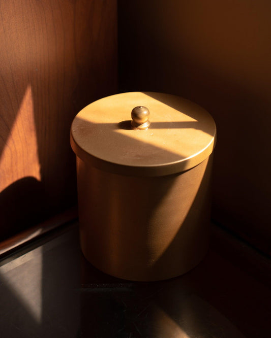 Brass Candle with Lid - 3 Wick - TesuCandles & Candle Holders