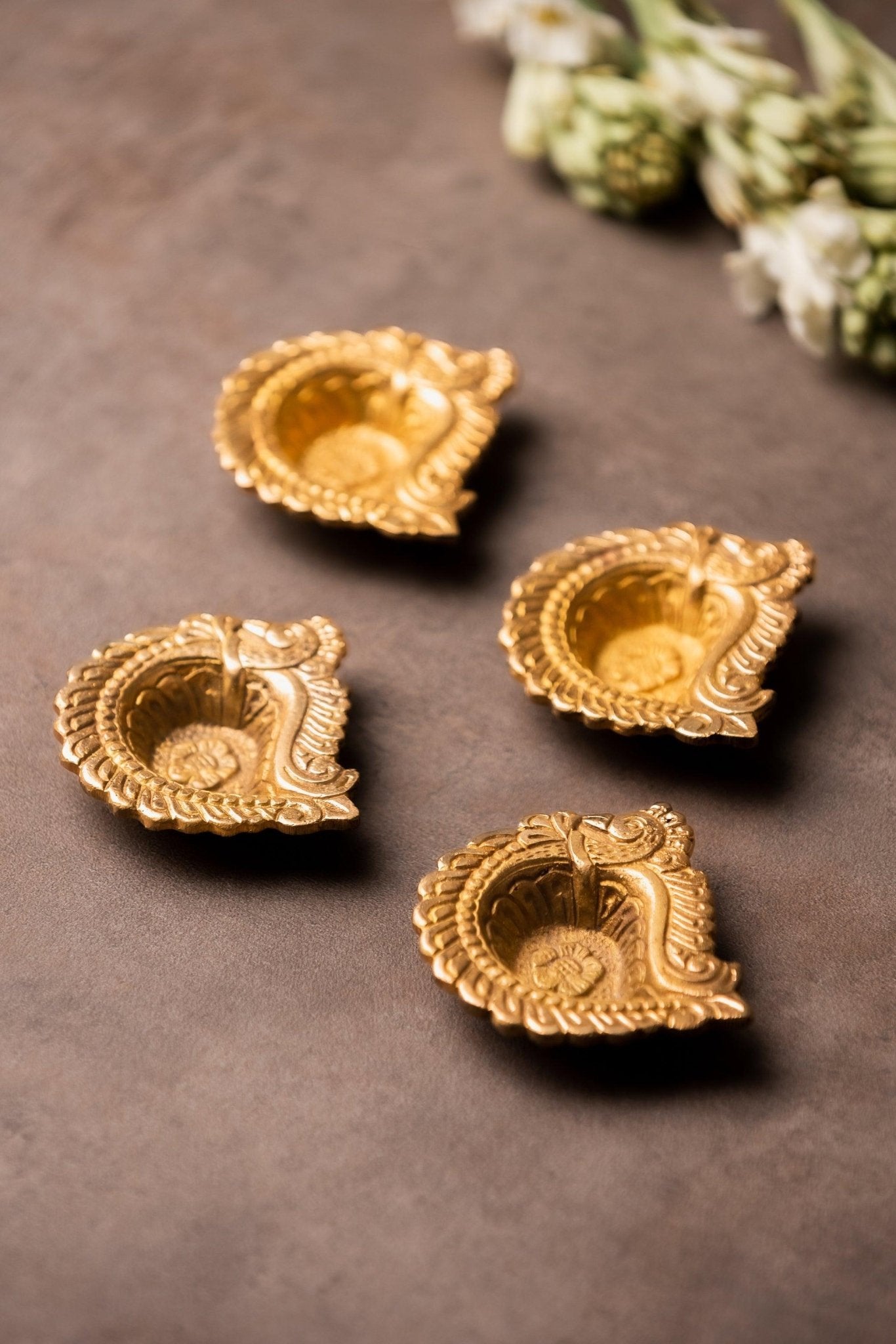 Brass Mayura Dia - TesuBrass Diya