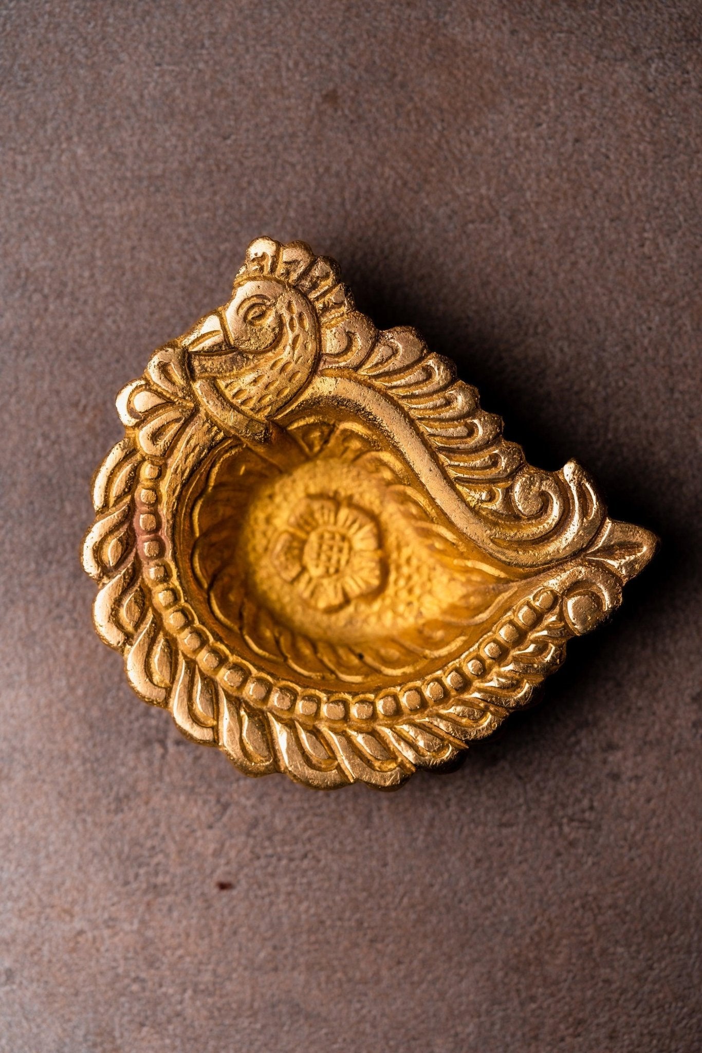 Brass Mayura Dia - TesuBrass Diya