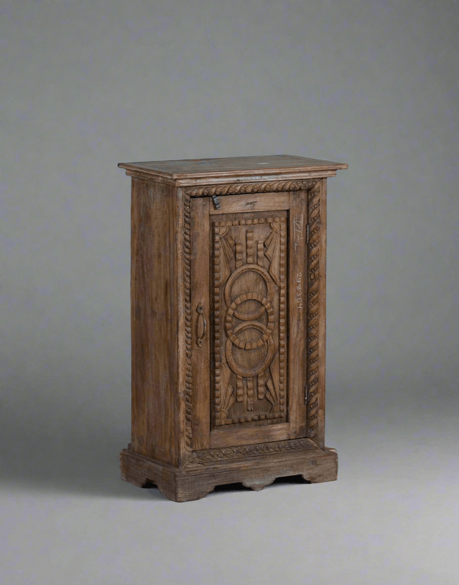 Carved Door Bedside - TesuCabinets & Storage