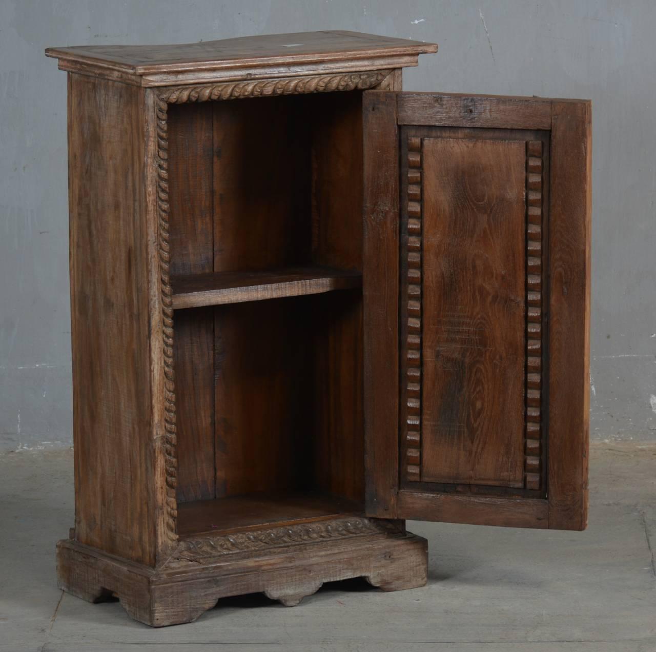 Carved Door Bedside - TesuCabinets & Storage