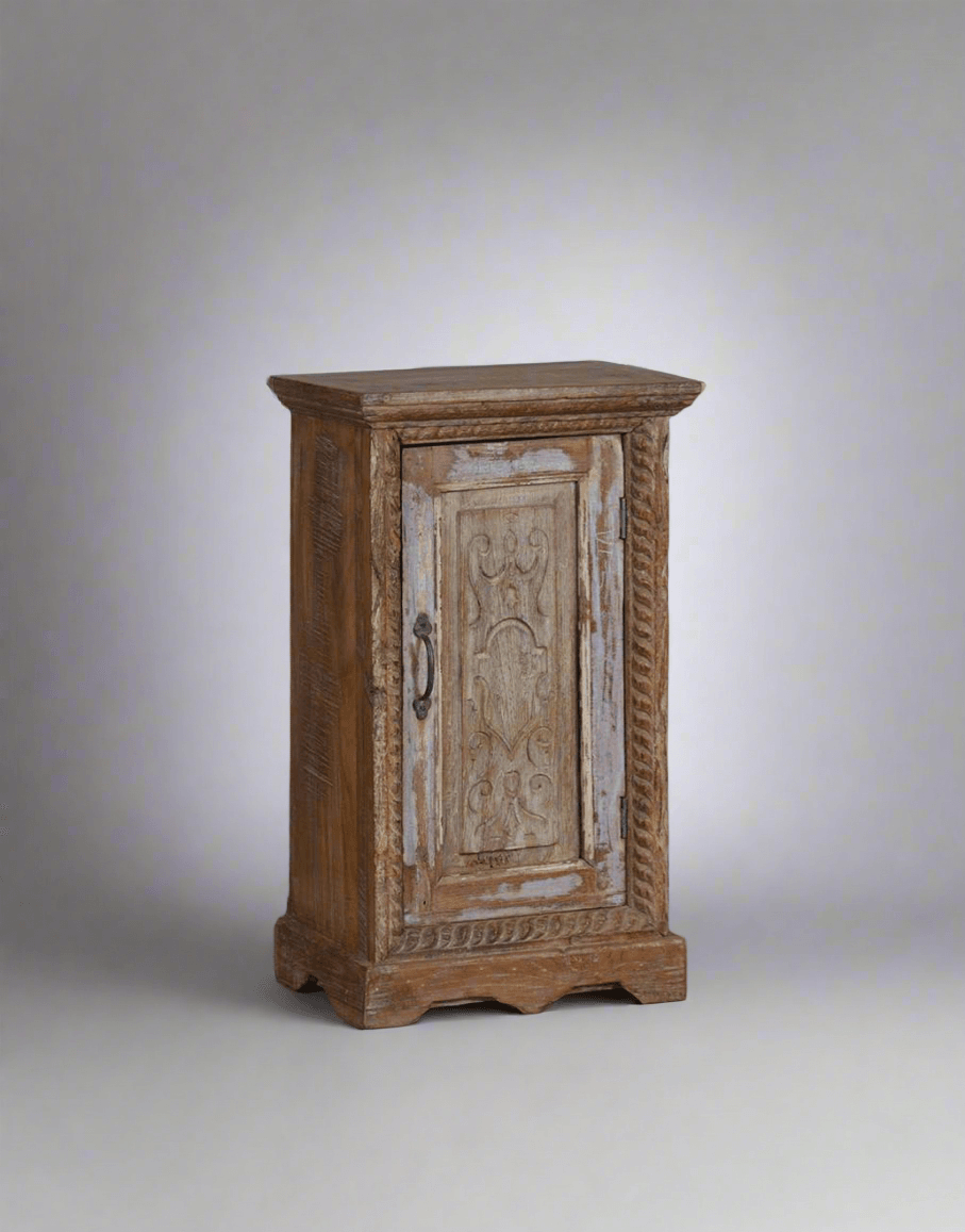 Carved Door Bedside - TesuCabinets & Storage