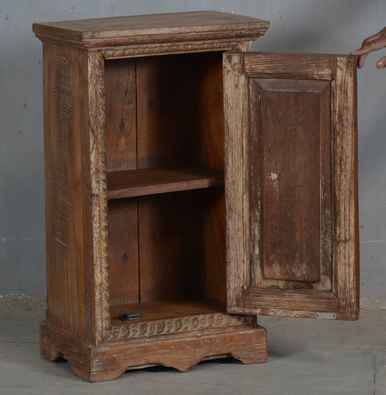 Carved Door Bedside - TesuCabinets & Storage