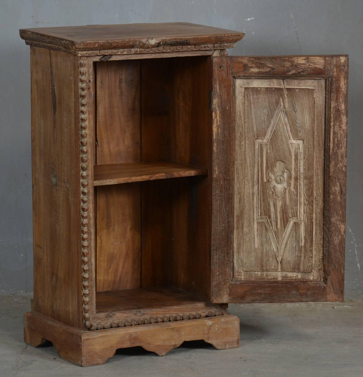 Carved Door Bedside - TesuCabinets & Storage