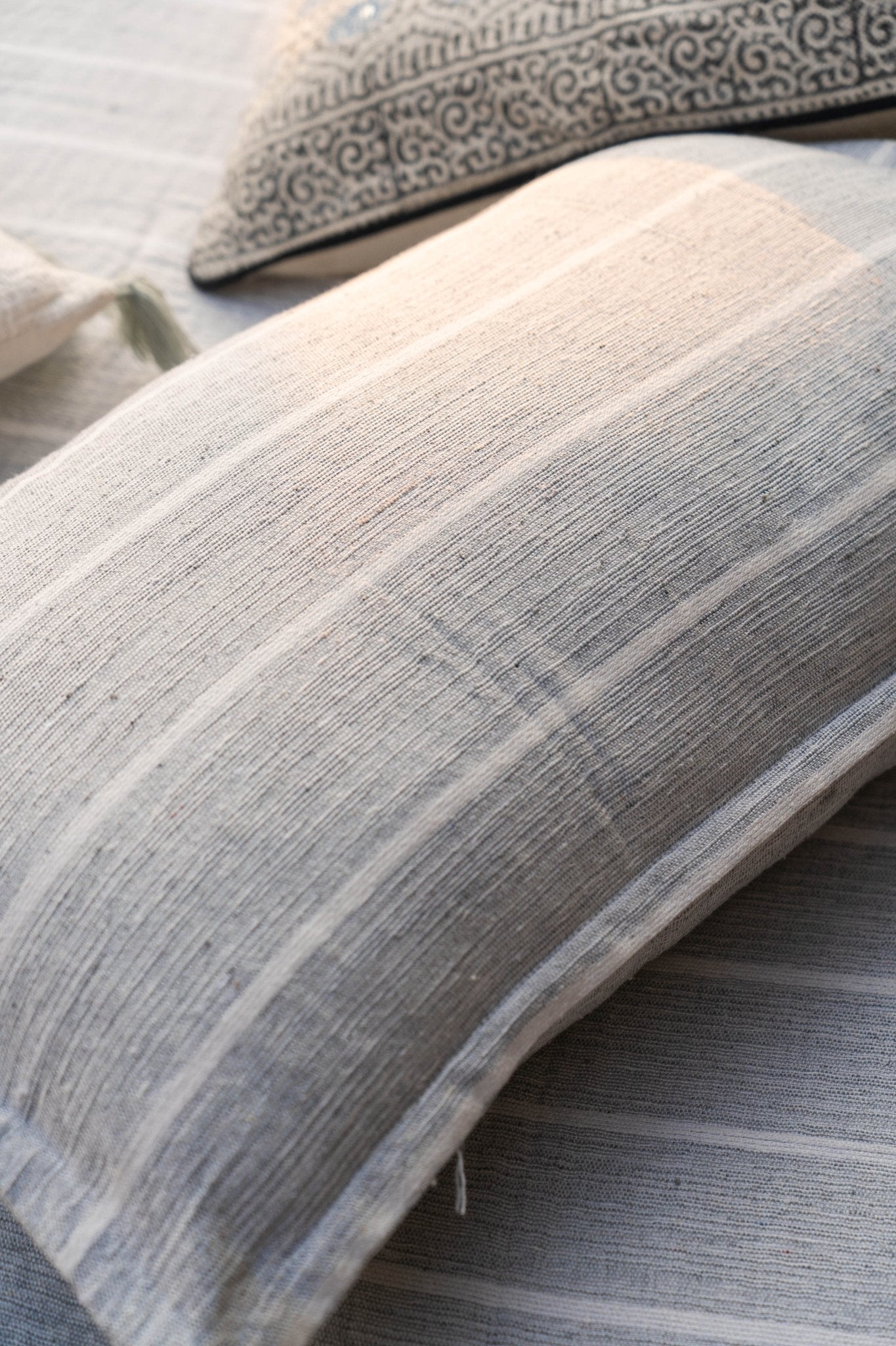 Charcoal Cotton Bedspread With Pillow Covers - TesuBedspread