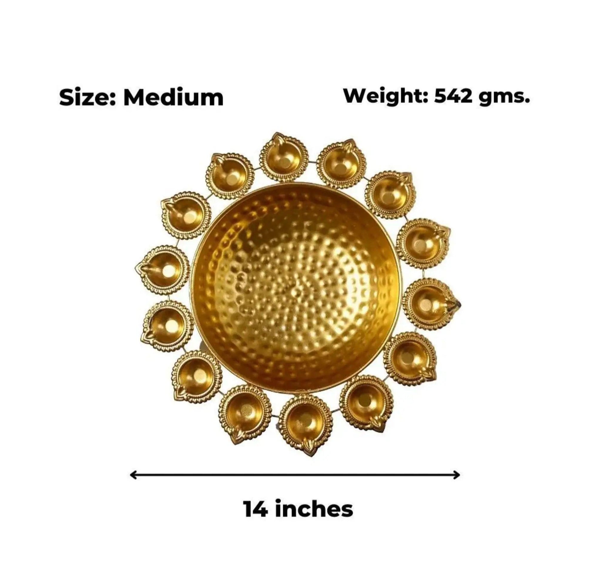 Decorative Diya Urli - TesuBrass Diya