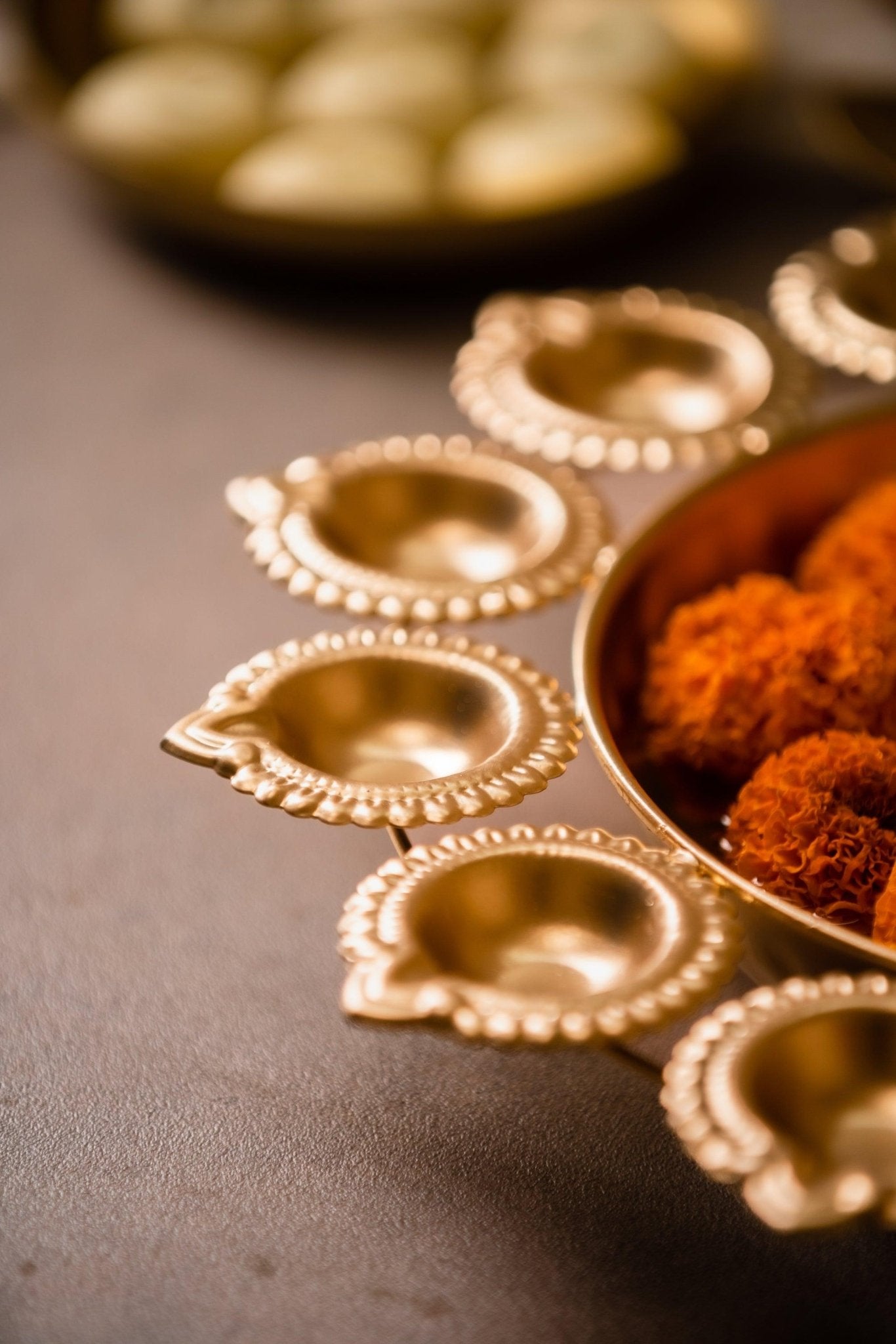 Decorative Diya Urli - TesuBrass Diya