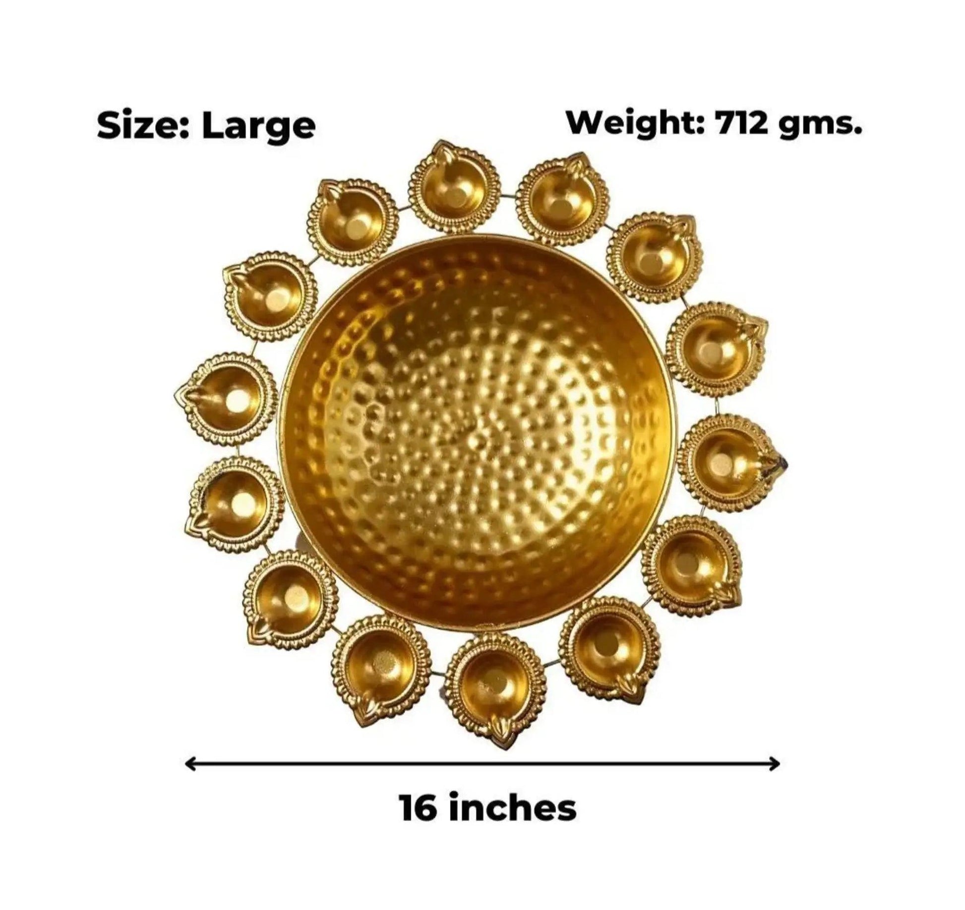 Decorative Diya Urli - TesuBrass Diya