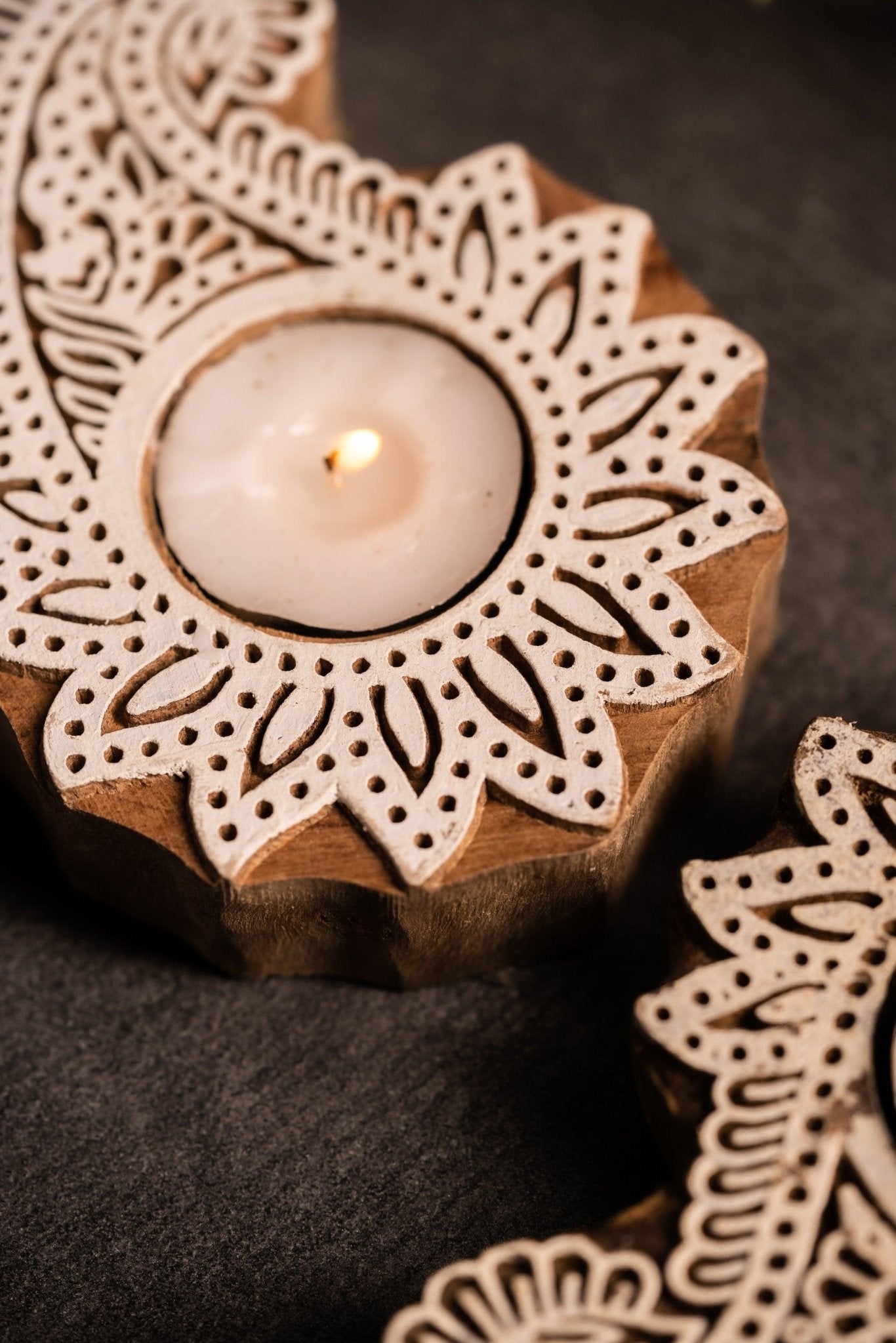 Designer Tealight Holder Set of 2 - TesuCandles & Candle Holders