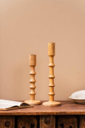 Earthy Essance Candle Holder - Set of 2 - TesuCandles & Candle Holders