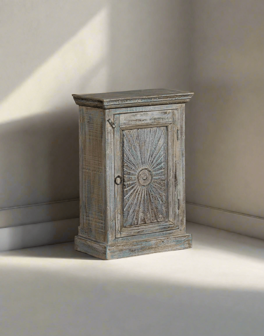 Handcarved Bedside Cabinet - TesuCabinets & Storage