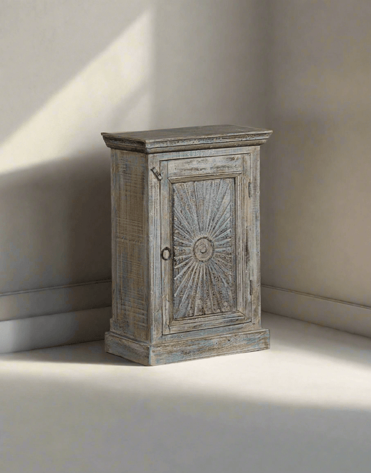 Handcarved Bedside Cabinet - TesuCabinets & Storage