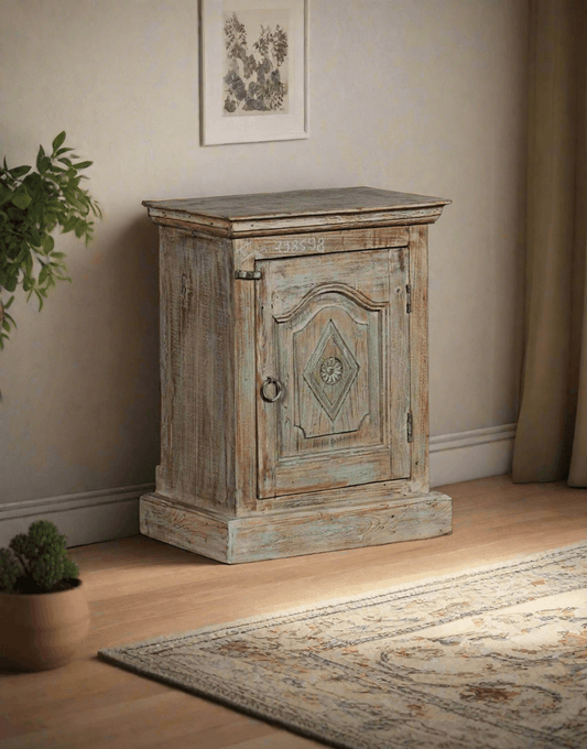 Handcarved Bedside Cabinet - TesuCabinets & Storage