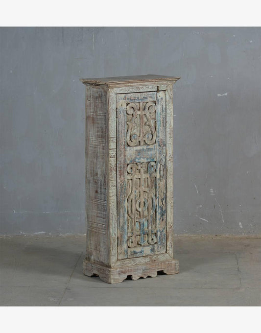 Handcarved Door Bedside Cabinet - TesuCabinets & Storage