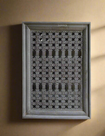 Handcarved Mango Wood Panel - Black - TesuWall Decor