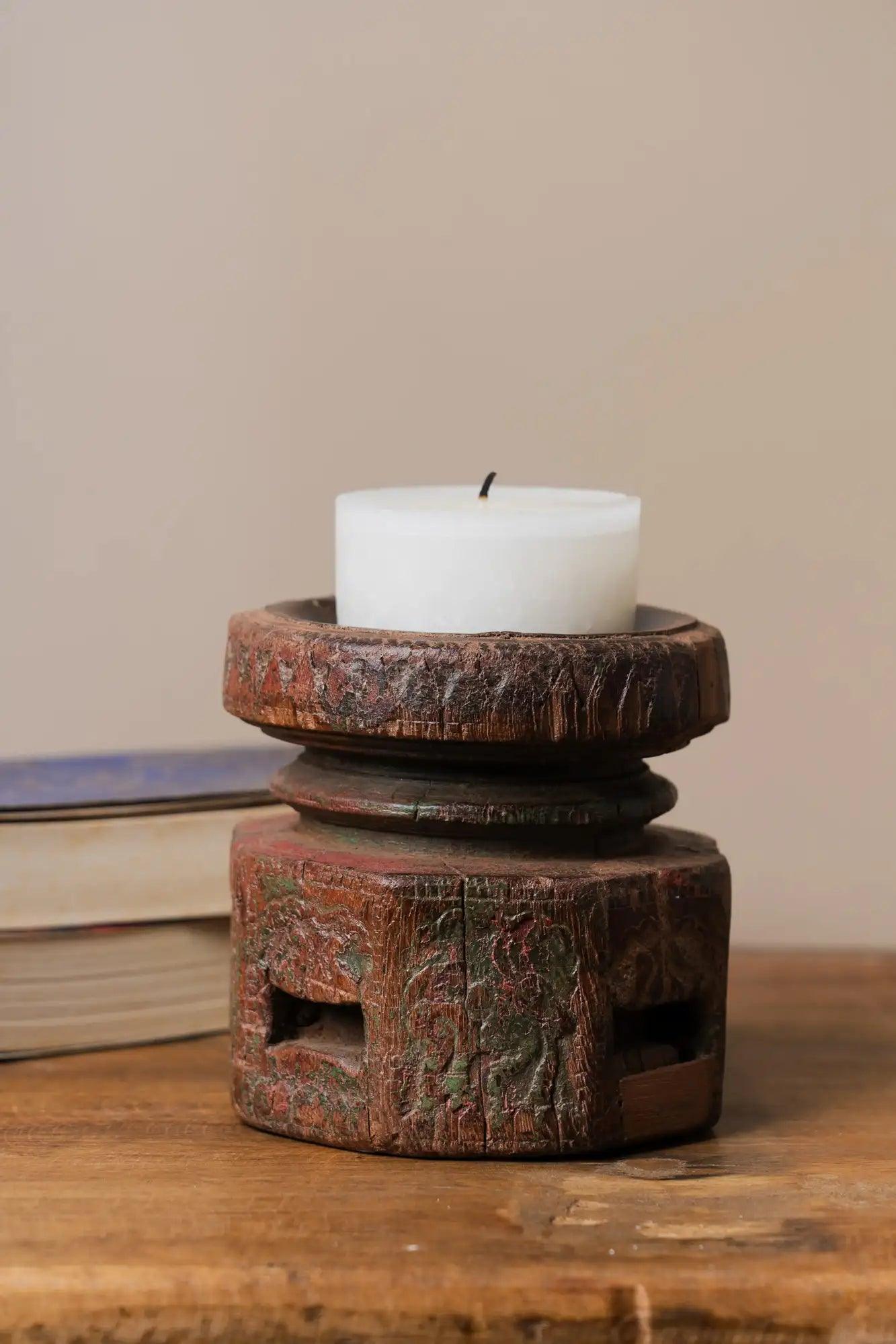 Handcrafted Vintage Candle Holder - Design 4 - TesuCandles & Candle Holders