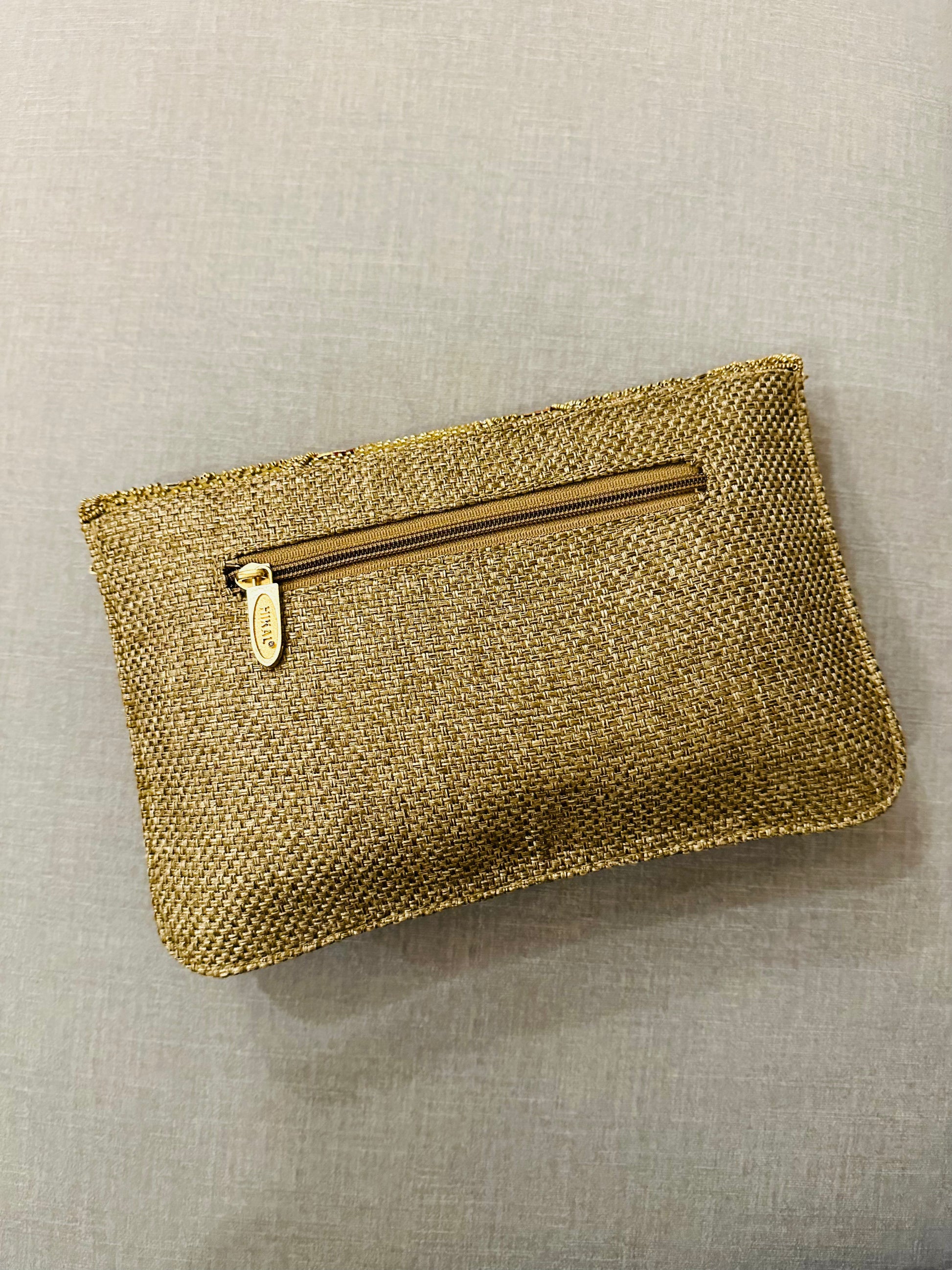 Zardozi and Jute Clutch - TESU