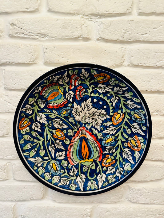 Add a dash of classical appeal to any wall decor ensemble in your home with this vibrant wall plates .A unique wall accent pieces for your living room or bedroom it will look stunning on its own or mixed with several other designs. Each plate is carefully handcrafted and hand painted by talented artisans of India