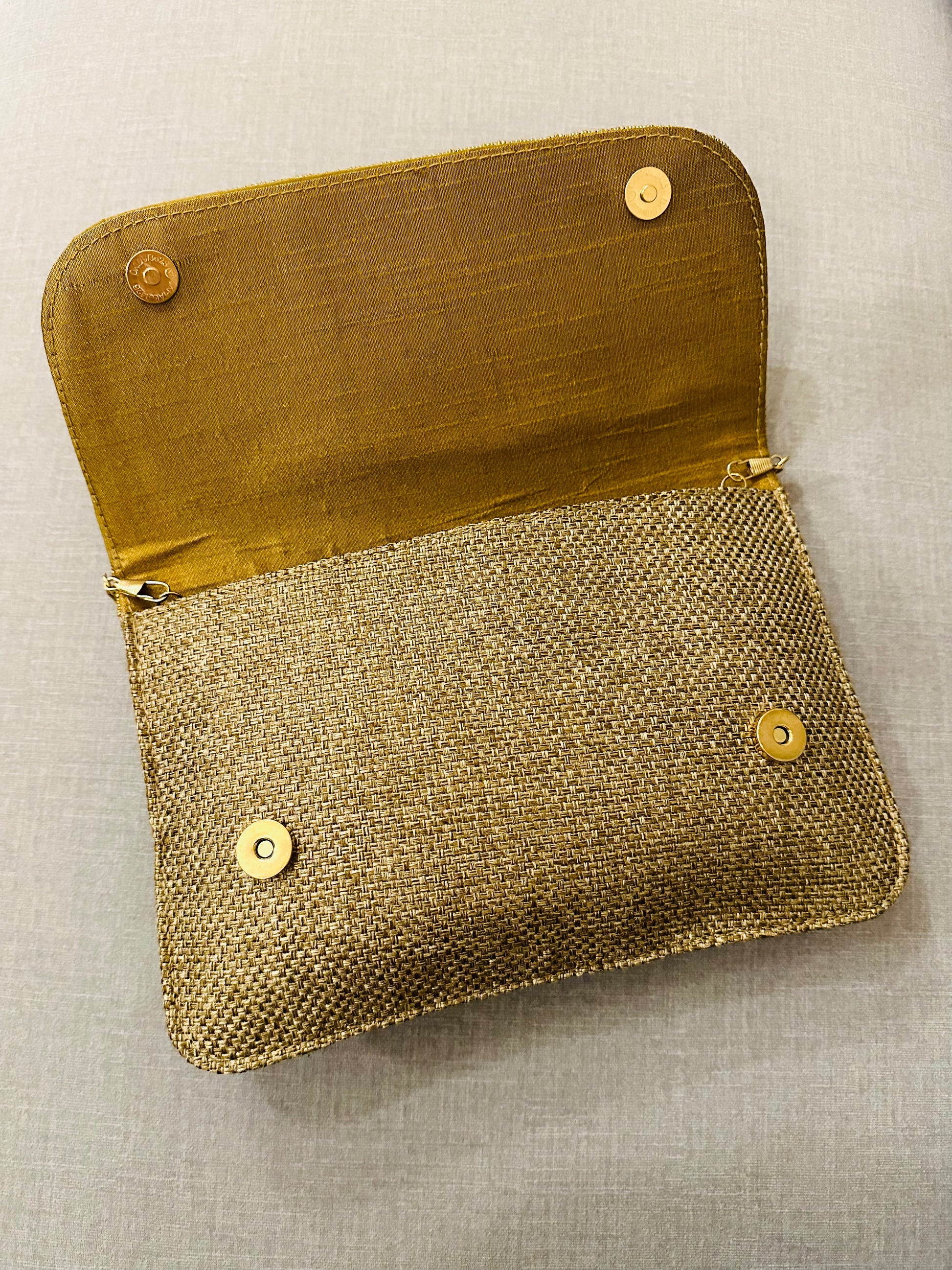 Zardozi and Jute Clutch - TESU