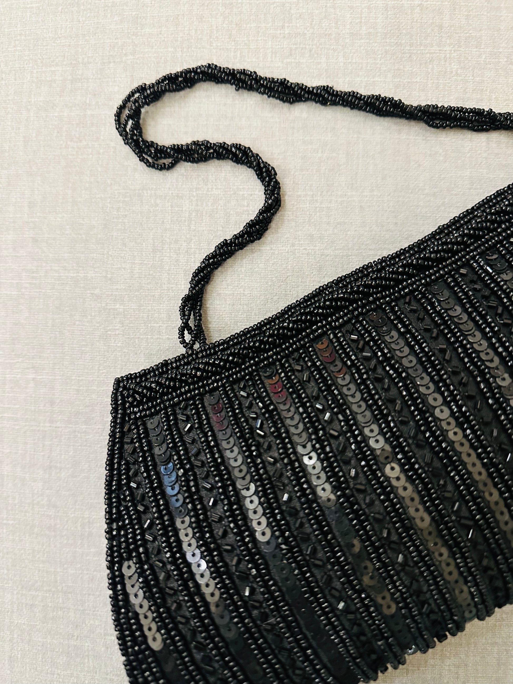 Zardozi Clutch With Beaded String - TESU
