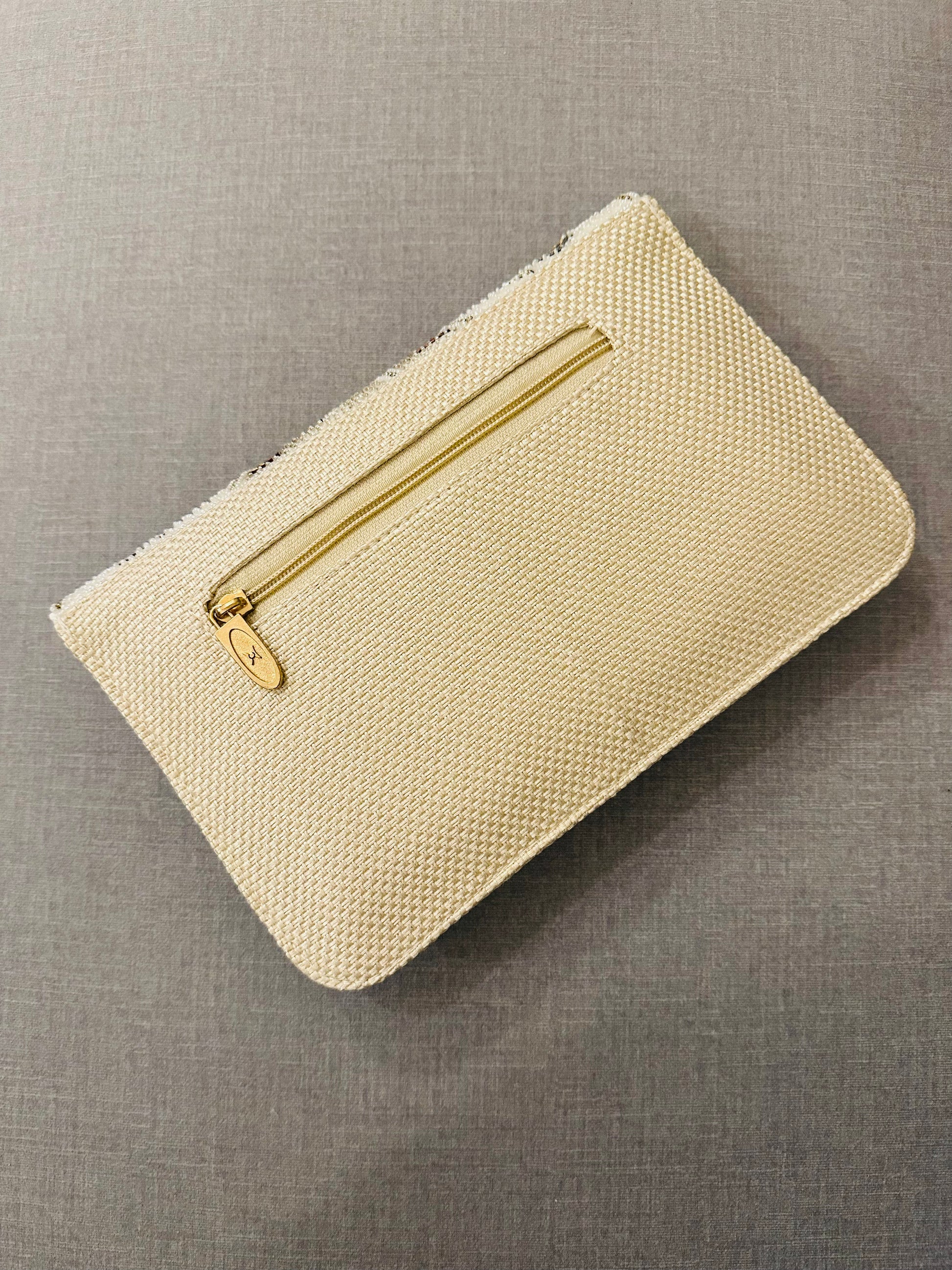 Zardozi and Jute Clutch - TESU