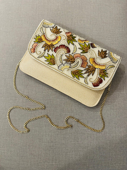 Zardozi and Jute Clutch - TESU