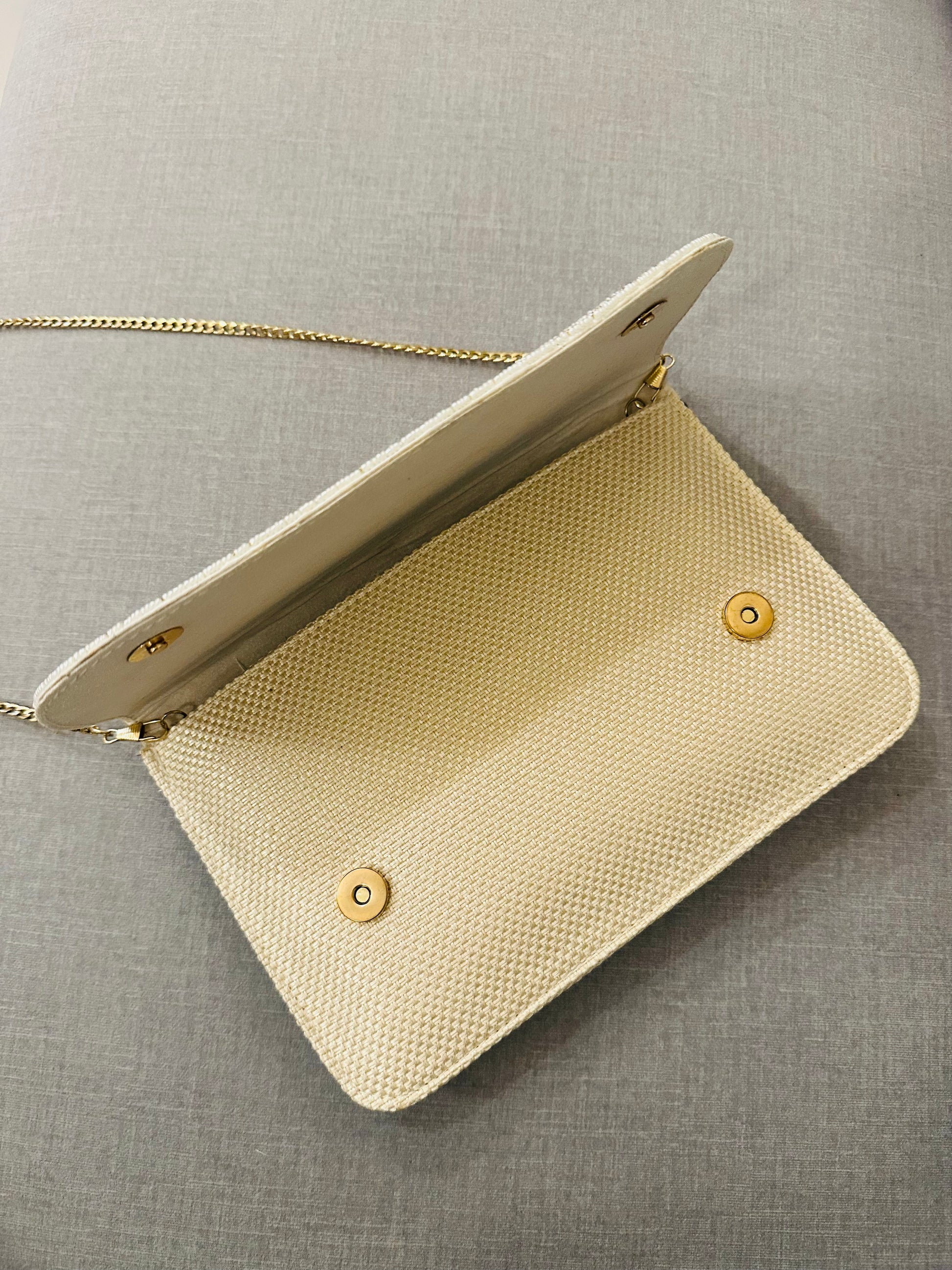 Zardozi and Jute Clutch - TESU