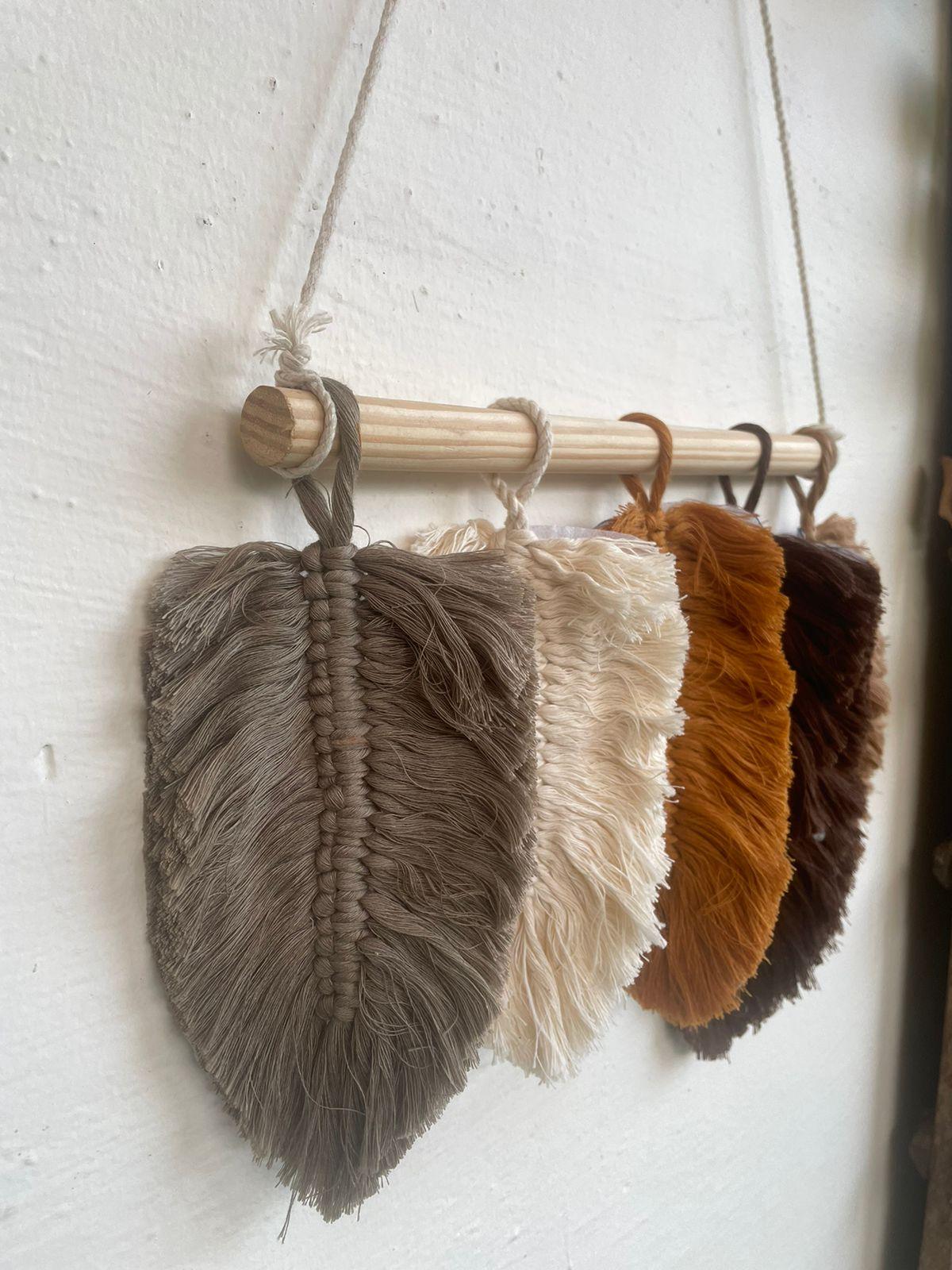Macrame Leaf Wall Decor - Set of 5 - TesuWall Decor