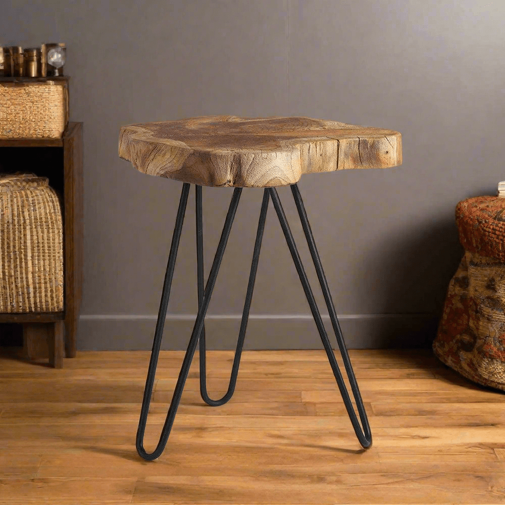 Rustic Trio Nesting Table Set of 3 - TesuSide Table