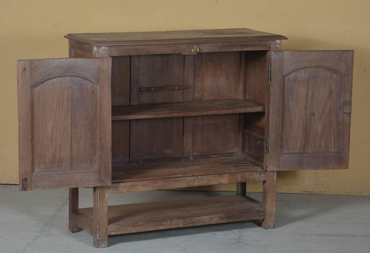 Rustic Wooden Sunburst Cabinet - TesuCabinets & Storage