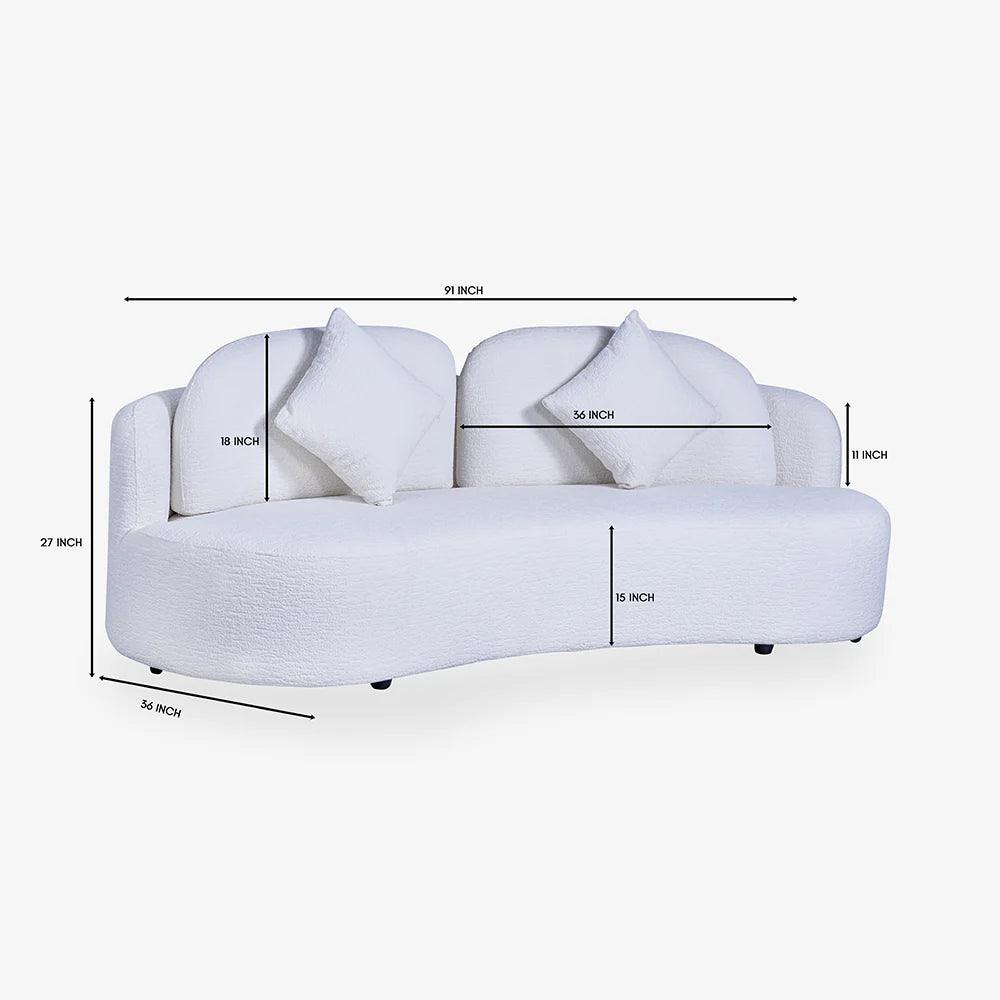 Serene White Sofa - TesuChairs & Seating