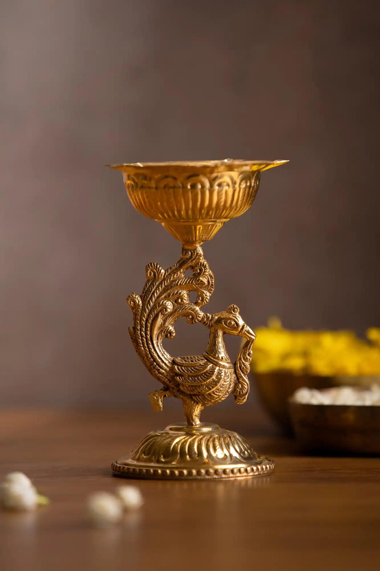 Swarnim Brass Dia - TesuBrass Diya