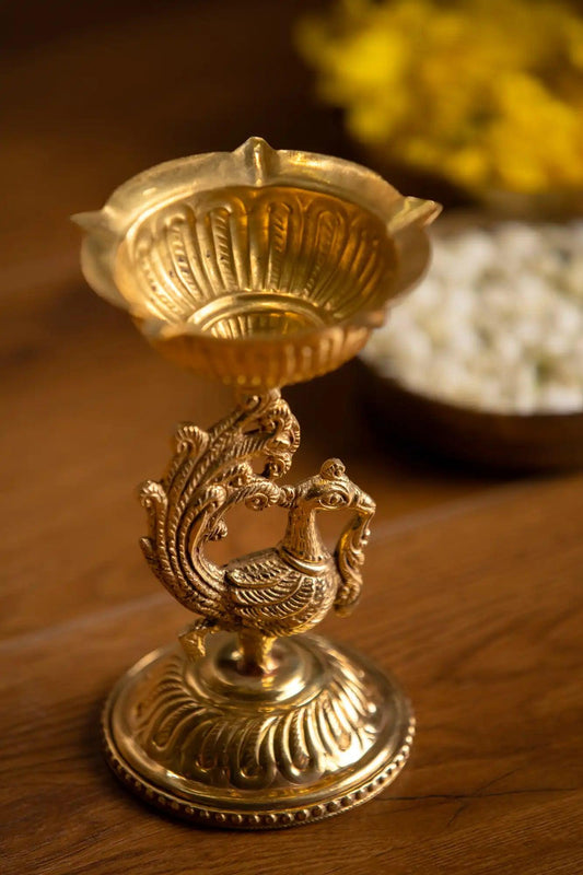 Swarnim Brass Dia - TesuBrass Diya