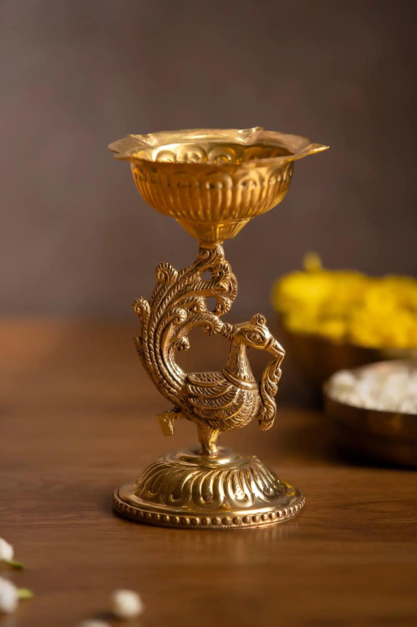 Swarnim Brass Dia - TesuBrass Diya
