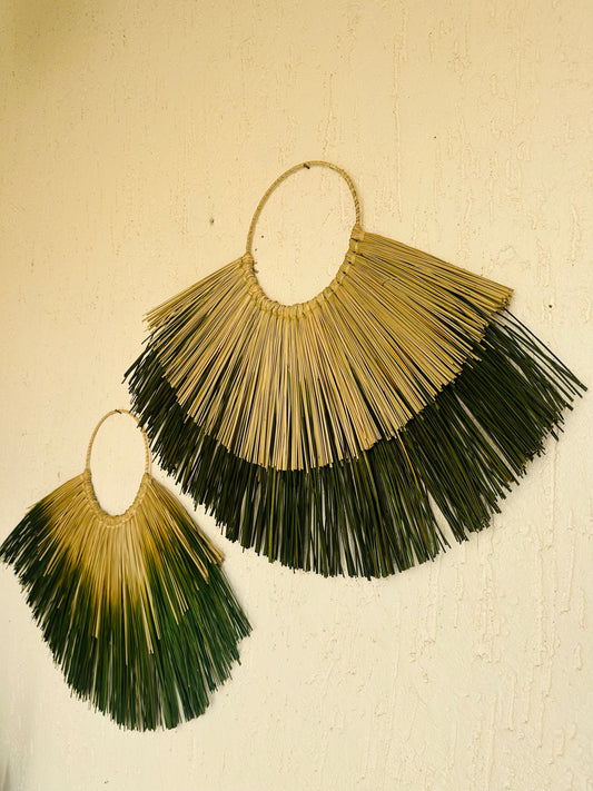 Forest Green Seagrass Wall Decor - TESU