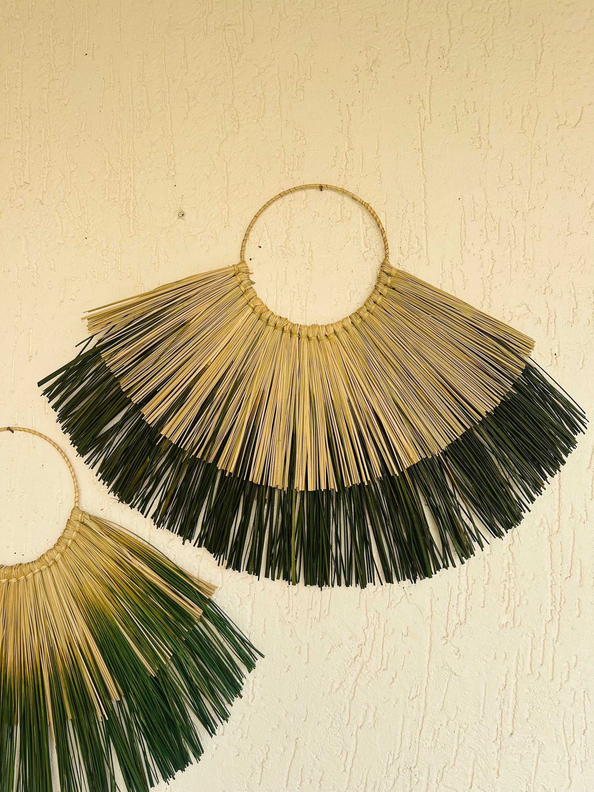 Forest Green Seagrass Wall Decor - TESU