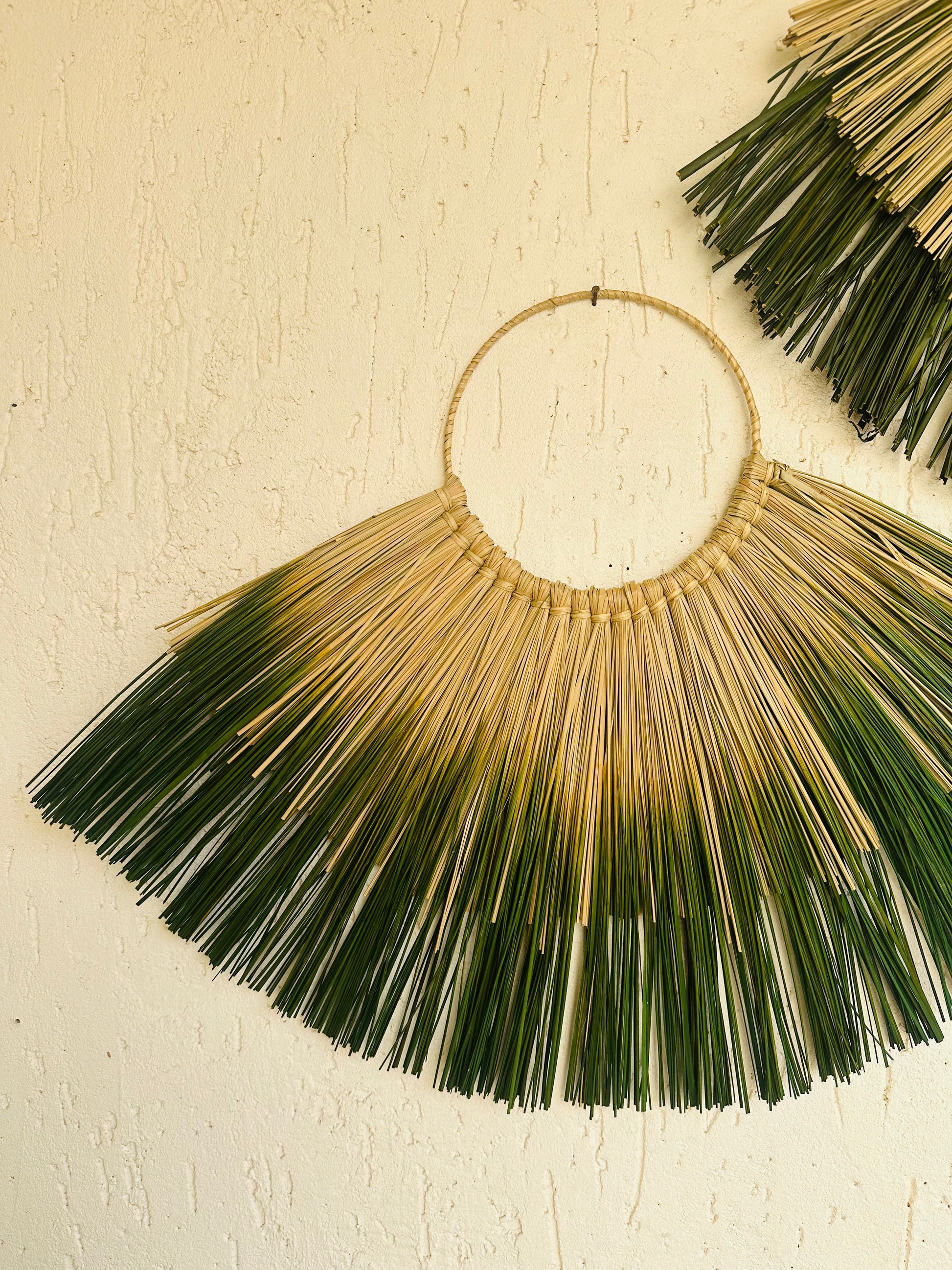 Forest Green Seagrass Wall Decor - TESU