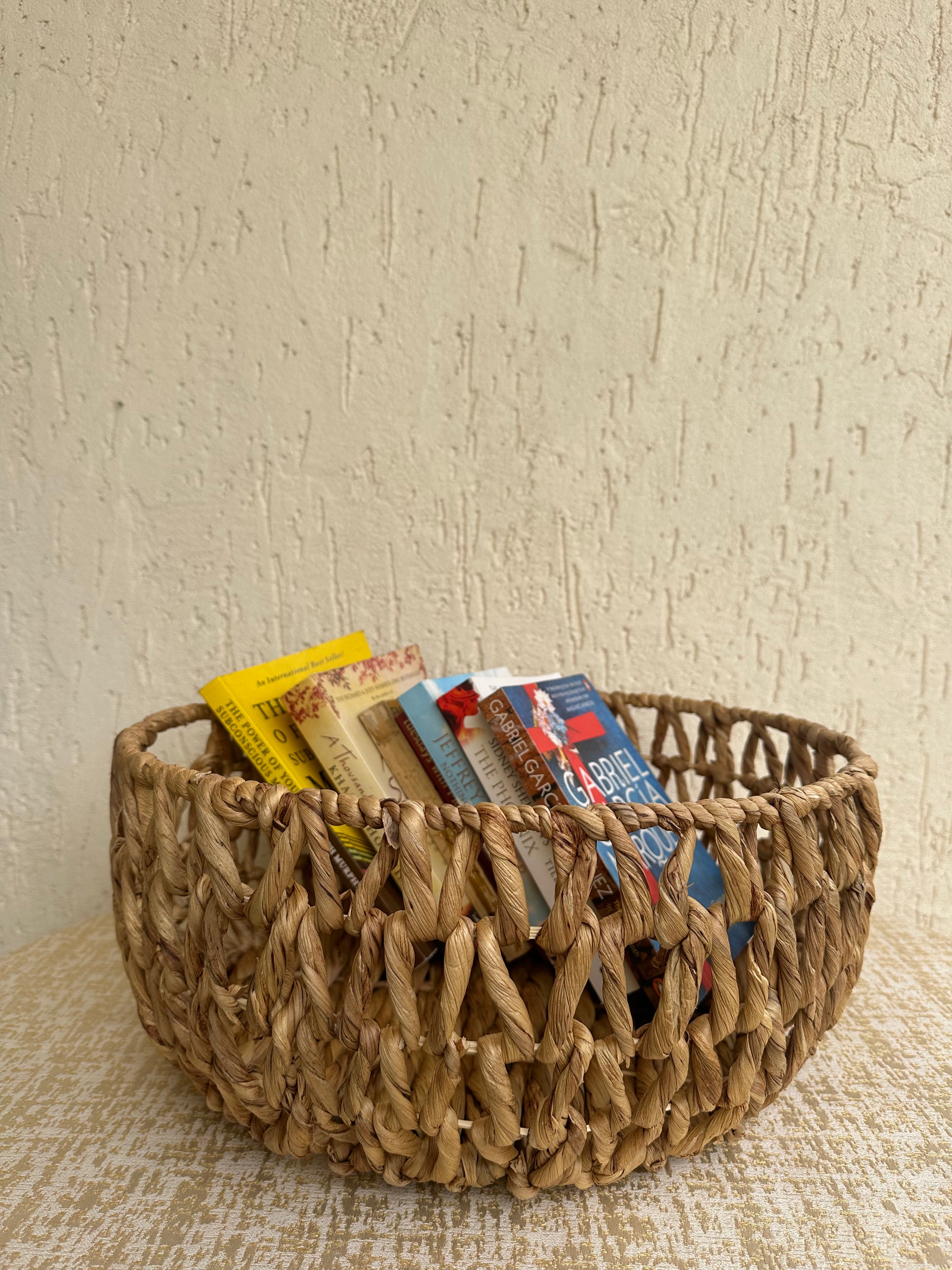 Water Hyacinth Cut-Work Basket - TESU