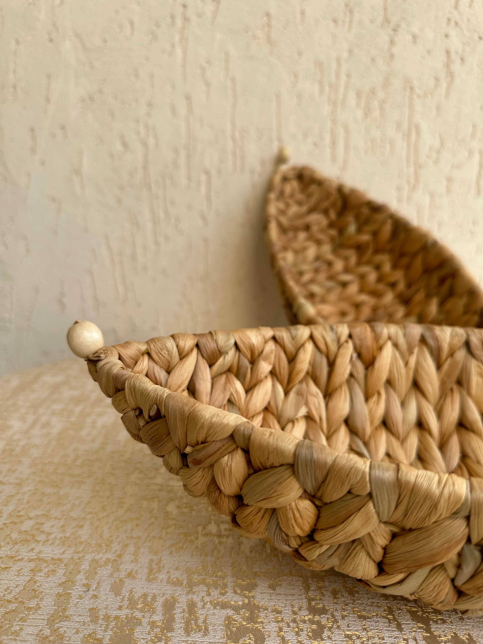Water Hyacinth Boat Shaped Basket - TESU