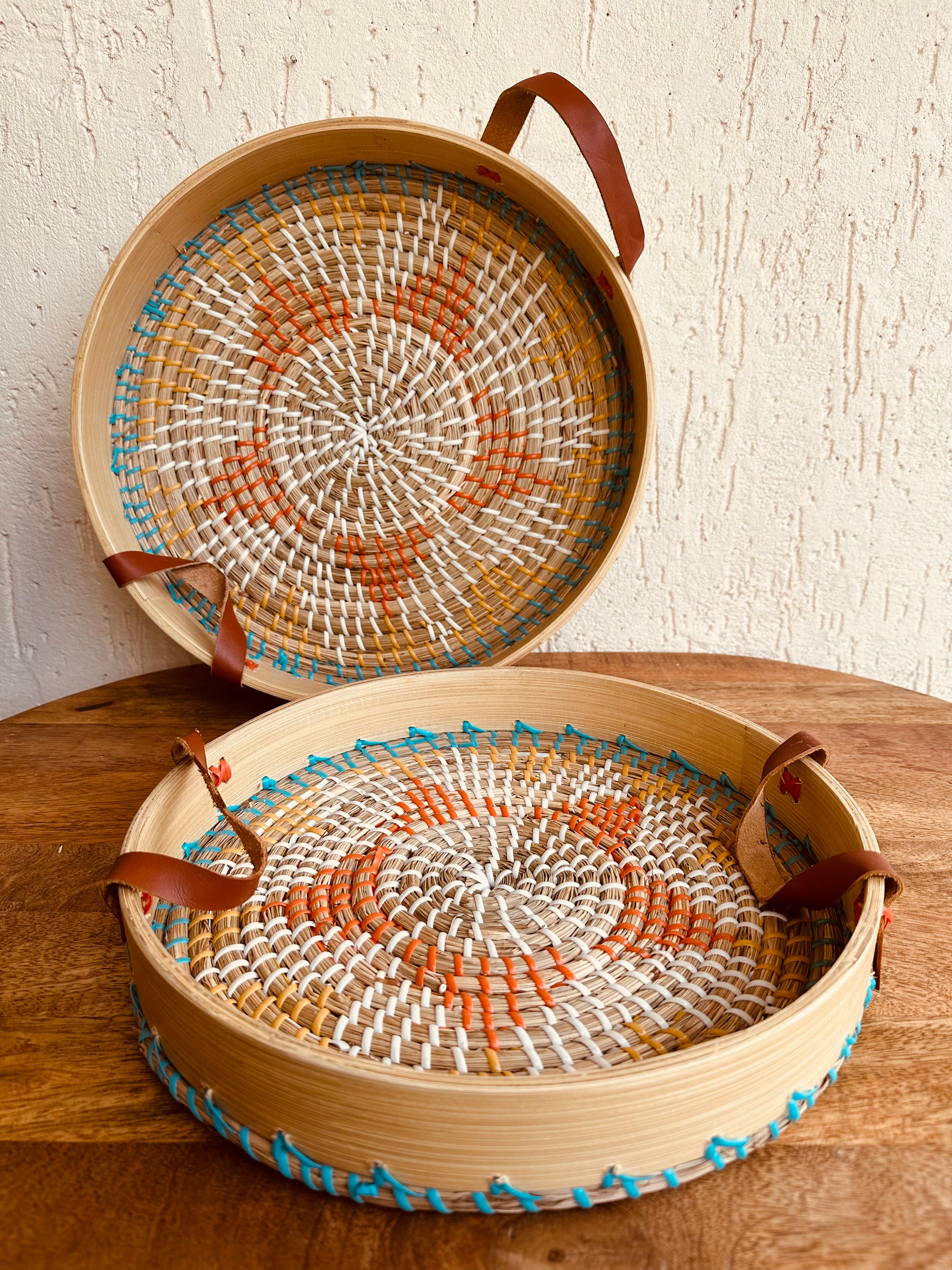 Seagrass with Spun Bamboo Tray - TESU
